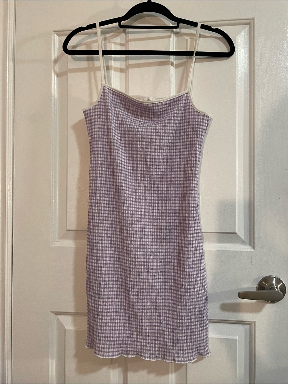 Wilfred Lilac Gingham Slip Dress